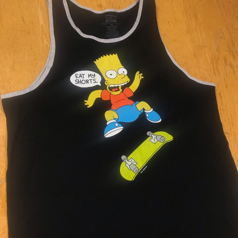 Bart Simpson “Eat my shorts” tank top.